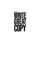 How to Write Great Copy Learn the Unwritten Rules of Copywriting - Dominic Gettin