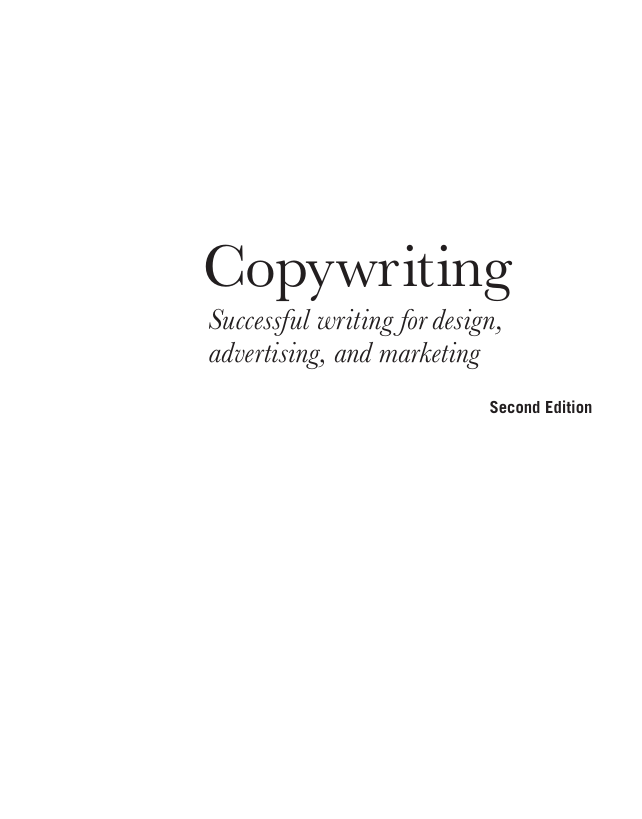 Copywriting  successful writing for design, advertising, and marketing by Mark Shaw