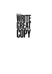 How to Write Great Copy Learn the Unwritten Rules of Copywriting by Dominic Gettin