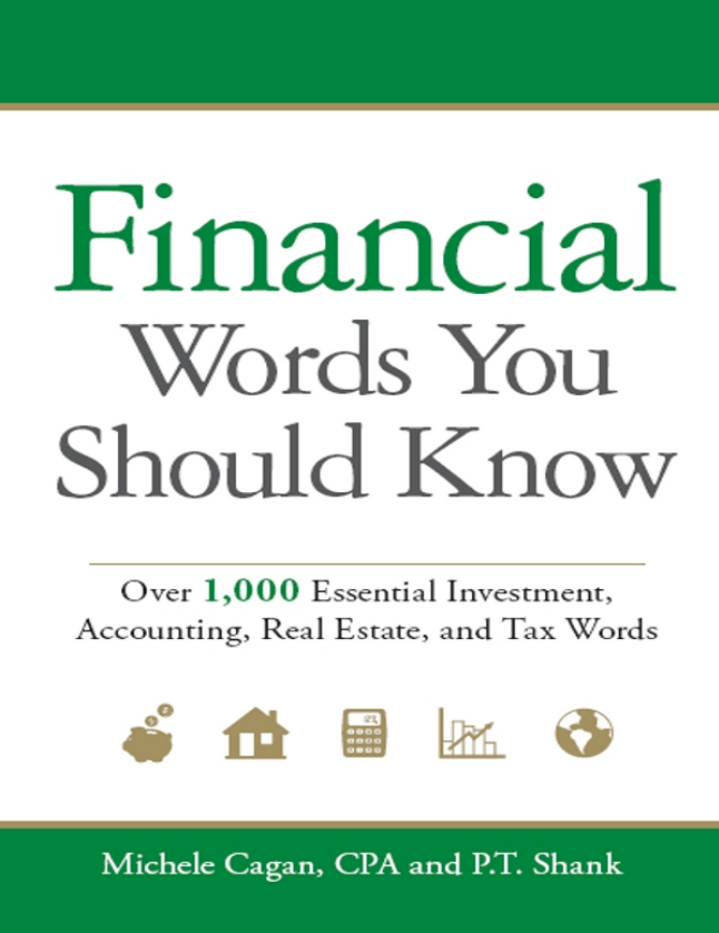 Financial Words You Should Know - Michele Cagan